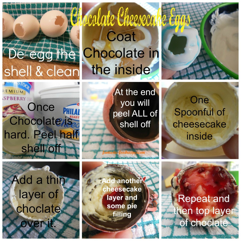 Chocolate Cheesecake Eggs-How to