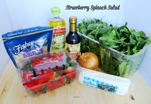 Strawberry Spinach Salad Ingredients