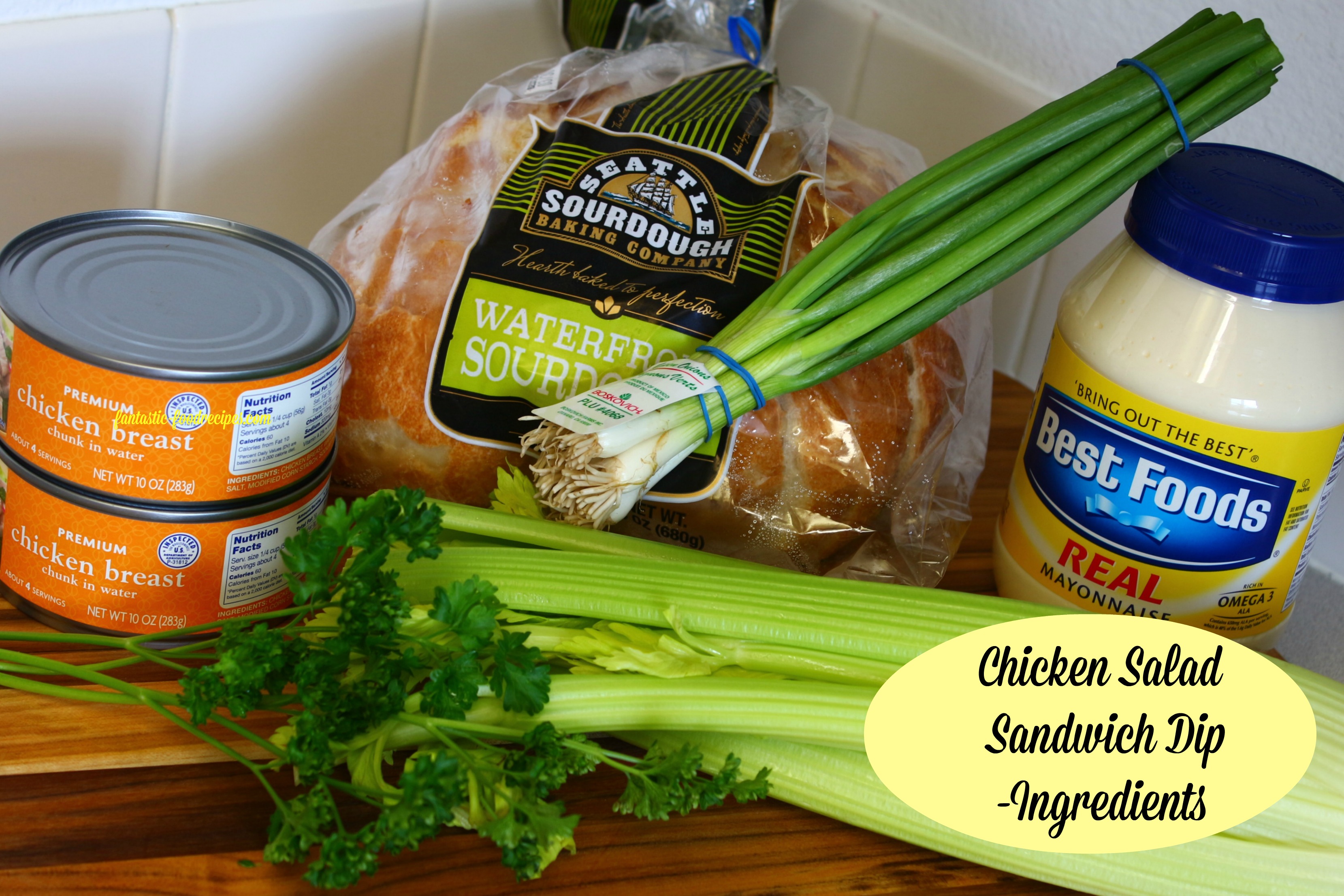 Chicken Salad Sandwich Dip Ingredients