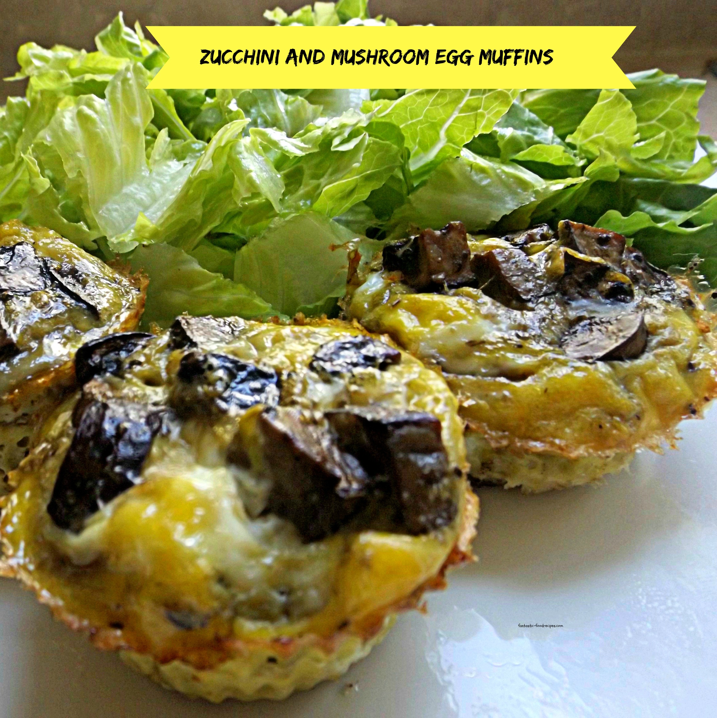 Zucchini and Mushroom Egg Muffins