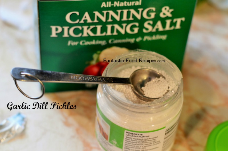 Garlic Dill Pickles Prep
