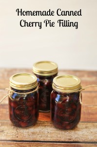 Homemade Canned Cherry Pie Filling 1