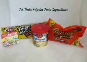 No Bake Pilgrim Hat Ingredients