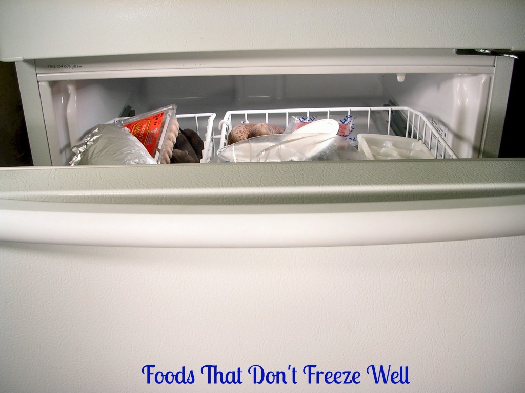 Foods That Don`t Freeze Well