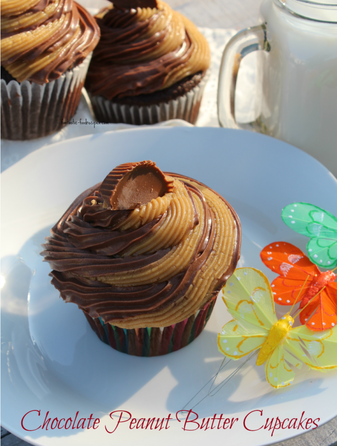 Chocolate Peanut Butter Cupcakes