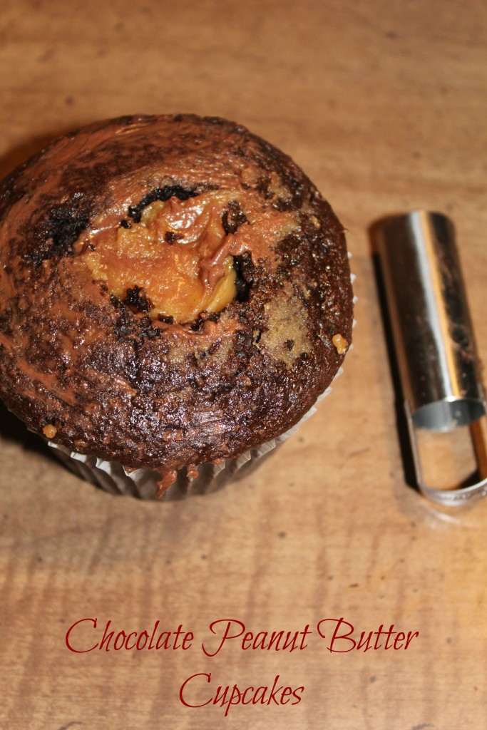 Chocolate Peanut Butter Cupcakes