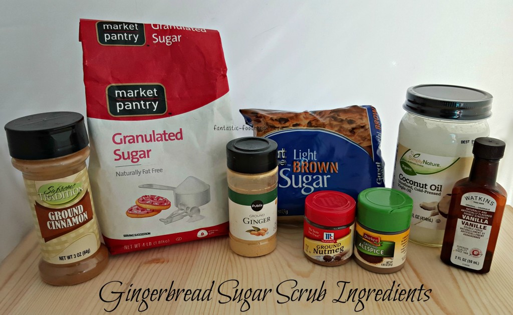 Gingerbread Sugar Scrub Ingredients