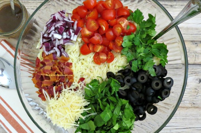 Italian Orzo Pasta Salad-Process 1