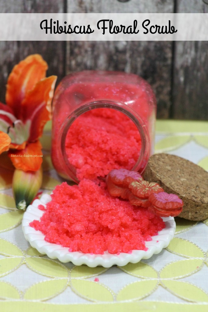 Hibiscus floral sugar scrub