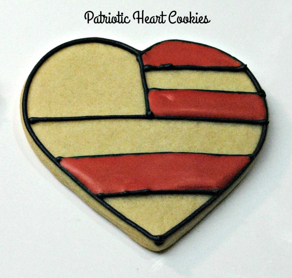 Patriotic Heart Cookies-Process 3