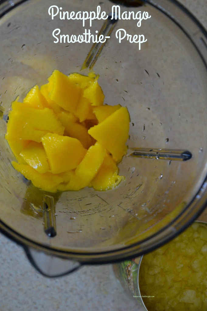 Pineapple Mango Smoothie-Prep