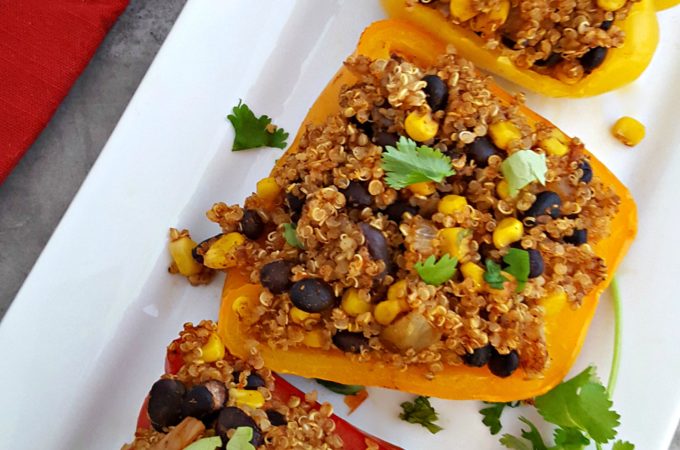 Mexican Quinoa Stuffed Peppers 2