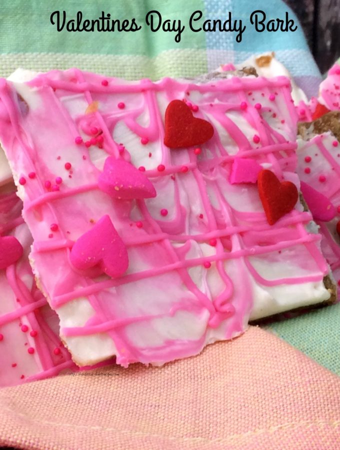 Valentines Day Candy Bark