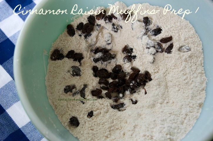 Cinnamon Raisin Muffins-Prep 1