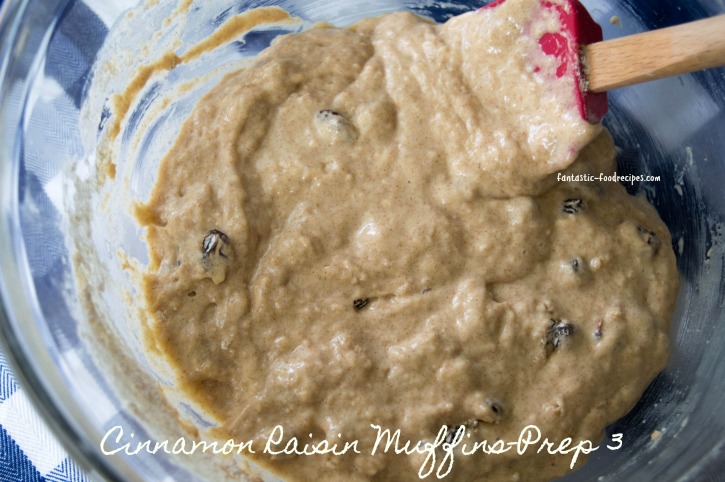 Cinnamon Raisin Muffins-Prep 3