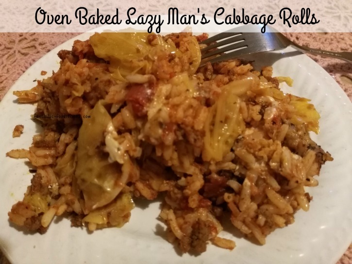 Oven Baked Lazy Man's Cabbage Rolls 3
