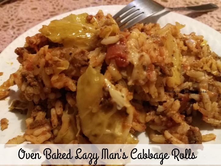 Oven Baked Lazy Man's Cabbage Rolls- Finished