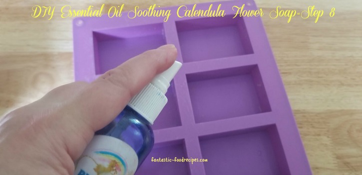 DIY Essential Oil Soothing Calendula Flower Soap- Step 8