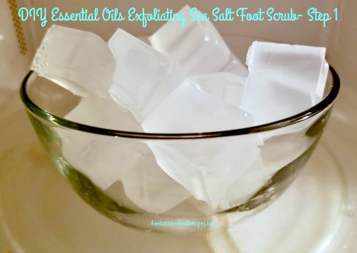 DIY Essential Oils Exfoliating Sea Salt Foot Scrub- Step 1 RD