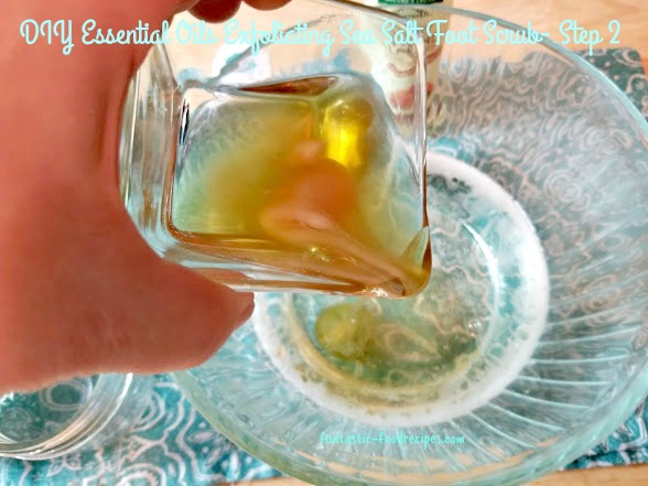 DIY Essential Oils Exfoliating Sea Salt Foot Scrub-Step 2 RD