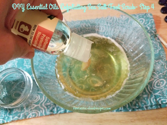 DIY Essential Oils Exfoliating Sea Salt Foot Scrub- Step 4 RD