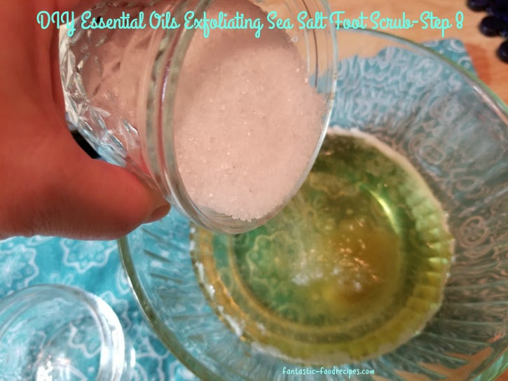 DIY Essential Oils Exfoliating Sea Salt Foot Scrub-Step 7 RD