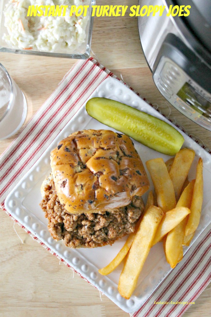 Instant Pot Turkey Sloppy Joes 1