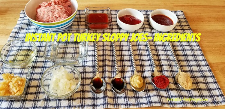 Instant Pot Turkey Sloppy Joes-Ingredients